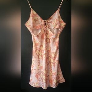 Cotton Candy LA dress, Size Small, Peach 70's Vibes